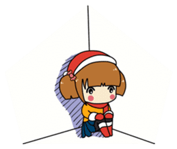 Merry Christmas with Mary & Snow sticker #2226274
