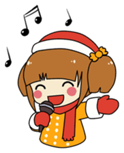 Merry Christmas with Mary & Snow sticker #2226276