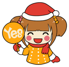 Merry Christmas with Mary & Snow sticker #2226279