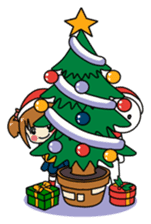 Merry Christmas with Mary & Snow sticker #2226281