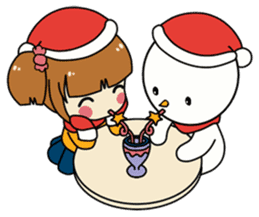 Merry Christmas with Mary & Snow sticker #2226283