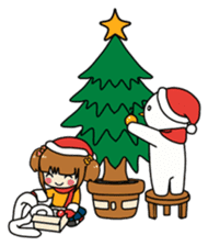 Merry Christmas with Mary & Snow sticker #2226289