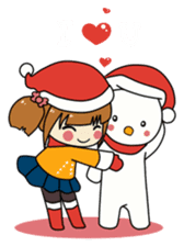 Merry Christmas with Mary & Snow sticker #2226290