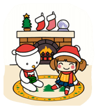 Merry Christmas with Mary & Snow sticker #2226292