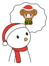 Merry Christmas with Mary & Snow sticker #2226293