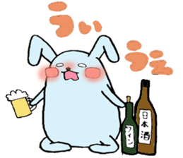 Daily life of newlyweds rabbits sticker #2226365