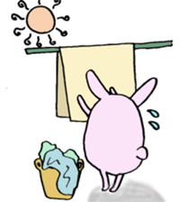 Daily life of newlyweds rabbits sticker #2226373