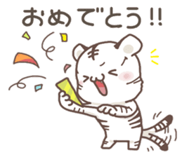 Cute White Tiger - Shiro Tora San - sticker #2226711