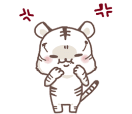 Cute White Tiger - Shiro Tora San - sticker #2226718