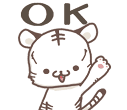 Cute White Tiger - Shiro Tora San - sticker #2226721