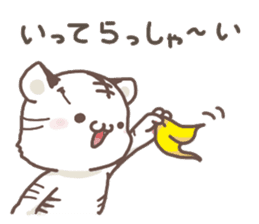 Cute White Tiger - Shiro Tora San - sticker #2226733