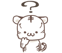 Cute White Tiger - Shiro Tora San - sticker #2226734