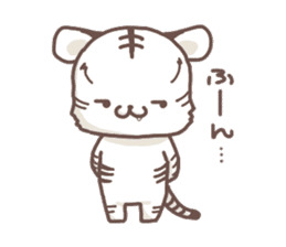 Cute White Tiger - Shiro Tora San - sticker #2226738