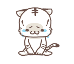 Cute White Tiger - Shiro Tora San - sticker #2226743