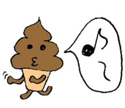 Mr. Soft chocolate ice cream sticker #2227006