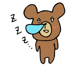 Always sleepy bear sticker #2227725