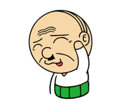 Japanese old man sticker #2228687