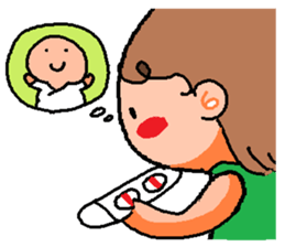 Go for it, it is a pregnant woman sticker #2229505