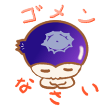 Japanese cute blueberry-dog Stickers sticker #2230523