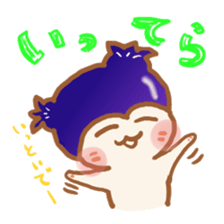 Japanese cute blueberry-dog Stickers sticker #2230536