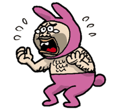 Monsieur bunny sticker #2230866