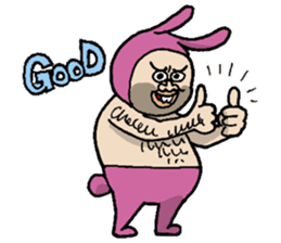 Monsieur bunny sticker #2230871