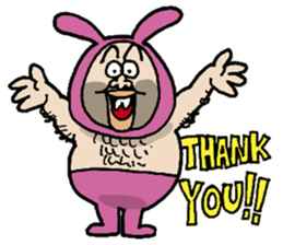 Monsieur bunny sticker #2230876