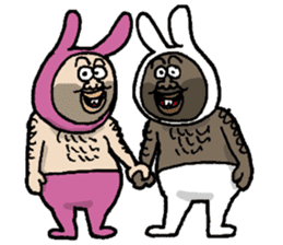 Monsieur bunny sticker #2230877