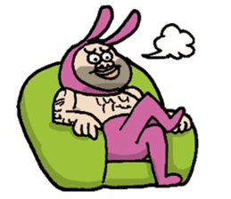 Monsieur bunny sticker #2230883