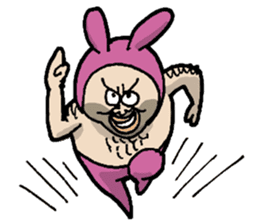 Monsieur bunny sticker #2230886