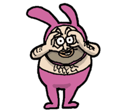 Monsieur bunny sticker #2230887