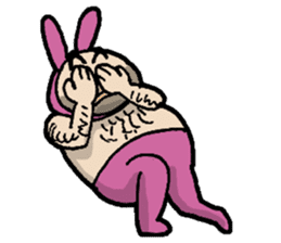 Monsieur bunny sticker #2230890