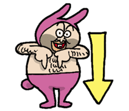 Monsieur bunny sticker #2230892