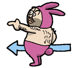 Monsieur bunny sticker #2230893