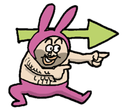 Monsieur bunny sticker #2230894