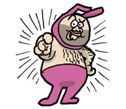 Monsieur bunny sticker #2230896