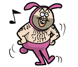 Monsieur bunny sticker #2230903