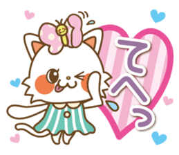 The Lovely life of a cat and a butterfly sticker #2231006