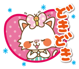 The Lovely life of a cat and a butterfly sticker #2231011