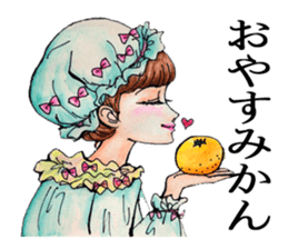 Puns Showa wind Maiden sticker #2231788