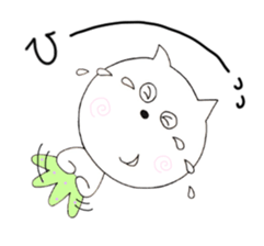 Cat wearing pants sticker #2232204