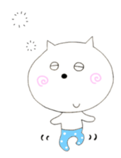 Cat wearing pants sticker #2232217