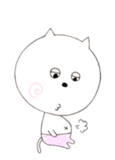 Cat wearing pants sticker #2232218