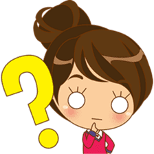 Kiku, the busy office girl sticker #2232386