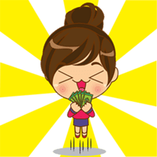 Kiku, the busy office girl sticker #2232389