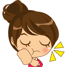 Kiku, the busy office girl sticker #2232391