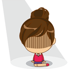 Kiku, the busy office girl sticker #2232394