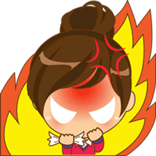 Kiku, the busy office girl sticker #2232395