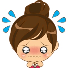 Kiku, the busy office girl sticker #2232411