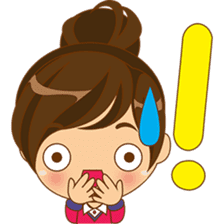 Kiku, the busy office girl sticker #2232413